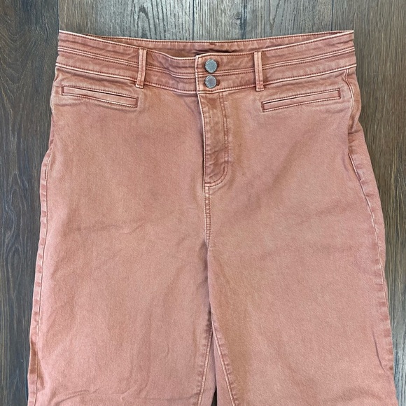 Ann Taylor wide leg red chutney pant SZ 10T - Picture 3 of 5